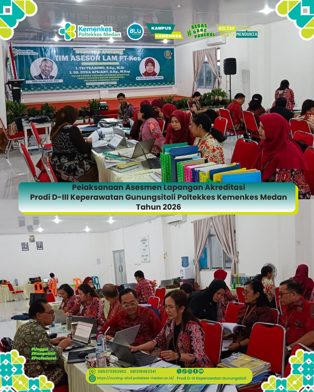 Hari Kedua Pelaksanaan Asesmen Lapangan Akreditasi Prodi D-III Keperawatan Gunungsitoli Tahun 2026