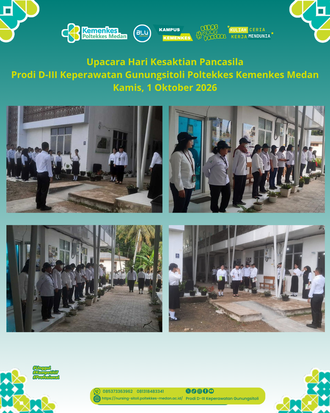 Upacara Hari Kesaktian Pancasila Prodi D-III Keperawatan Gunungsitoli - Kamis, 1 Oktober 2026